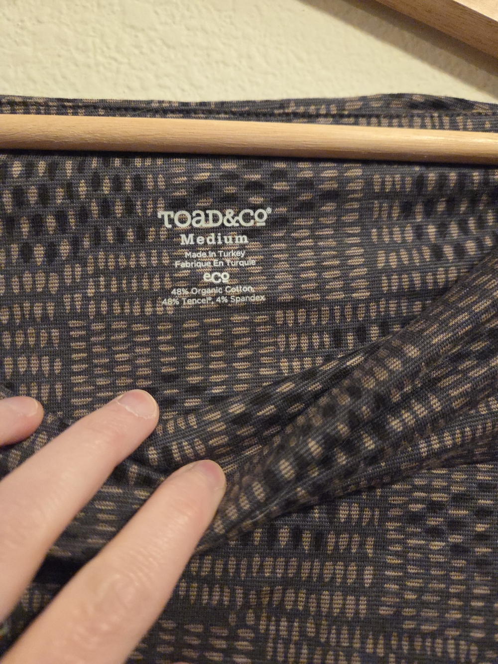 Toad&Co Gray Geometric A-Line Skirt - Picture 3 of 3